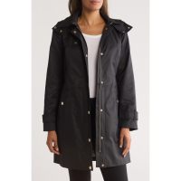 Michael Kors Women's 'Water Resistant Hooded' Belted Trench Coat