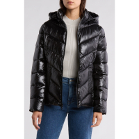 Michael Kors Women's 'Short 450 Fill Power Hooded' Puffer Jacket