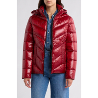 Michael Kors Women's 'Short 450 Fill Power Hooded' Puffer Jacket