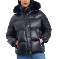 Michael Kors Women's 'Hooded Faux-Fur-Trim Puffer Coat'