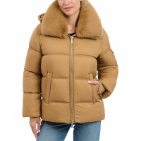 Michael Kors Women's 'Faux-Fur-Collar Hooded Puffer Coat'