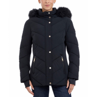 Michael Kors Women's 'Faux-Fur-Trim Hooded Puffer Coat'