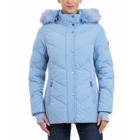 Michael Kors Women's 'Faux-Fur-Trim Hooded Puffer Coat'