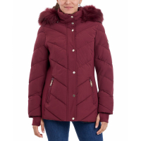 Michael Kors Women's 'Faux-Fur-Trim Hooded Puffer Coat'