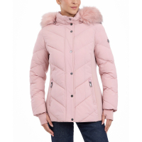 Michael Kors Women's 'Faux-Fur-Trim Hooded Puffer Coat'