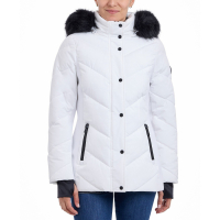 Michael Kors Women's 'Faux-Fur-Trim Hooded Puffer Coat'