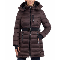 Michael Kors Women's 'Belted Hooded Puffer Coat'