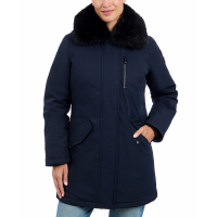 Michael Kors Women's 'Faux-Fur-Trim Hooded Puffer Coat'