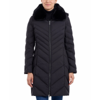 Michael Kors Women's 'Faux-Fur-Trim Hooded Puffer Coat'