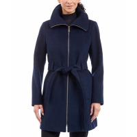 Michael Kors Women's 'Belted Zip-Front Coat'