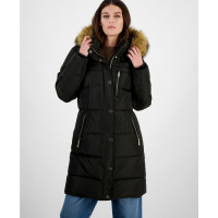 Michael Kors Women's 'Faux-Fur-Trim Hooded Puffer Coat'