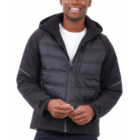 Michael Kors Men's 'Mixed-Media Full-Zip Hooded Jacket'